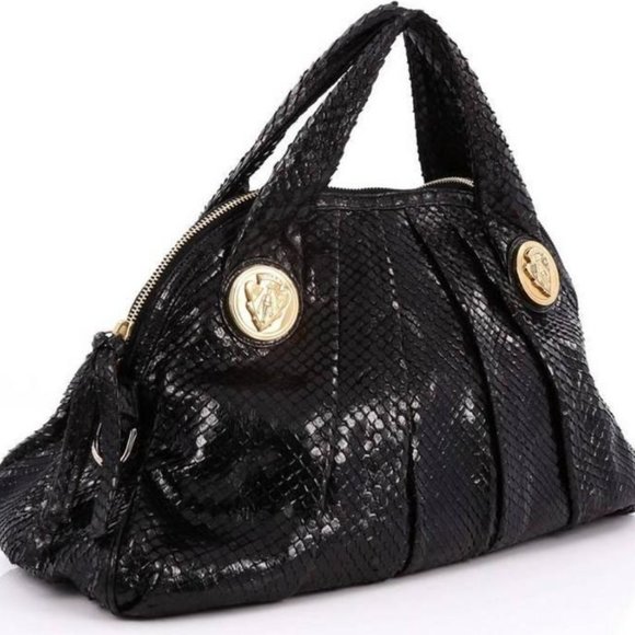 GUCCI - Hysteria Convertible Top Handle Python Bag - Picture 5 of 8